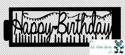 Plotterdatei Birthday Kerzenhülle / Karte