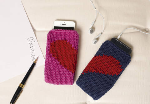 Handytasche Handy Candy Strickanleitung