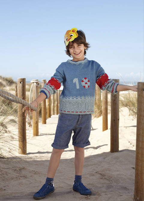Jungen-Pullover Fred Strickanleitung
