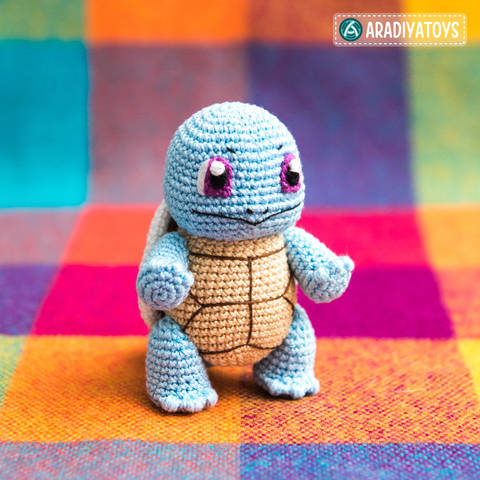 Häkelanleitung für Schiggy aus „Pokemon“ von AradiyaToys