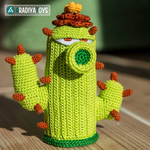 Modèle au crochet de Cactus de «Plantes vs. Zombies»