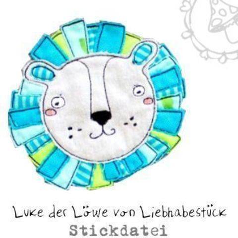 Doodle Stickdatei Luke der kleine Löwe