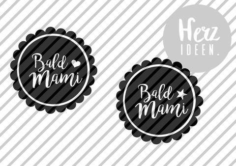 Plotterdatei "Bald Mami" DXF SVG PNG