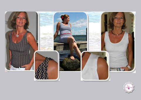BeeSummer No.3 - Top/Kleid viele Trägervarianten Gr. 34 - 46
