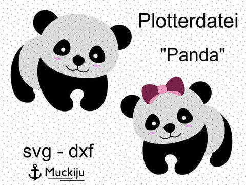 Plotterdatei "Panda krabbelnd"