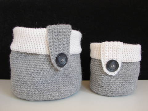 Basket - storage baskets - crochet pattern