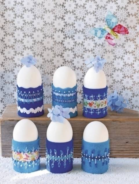 Eierbecher aus Filz