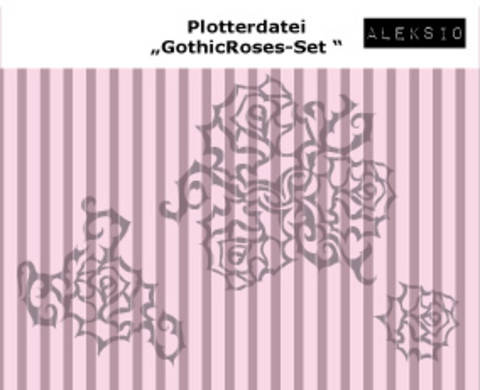 Plotterdatei Gothic Roses