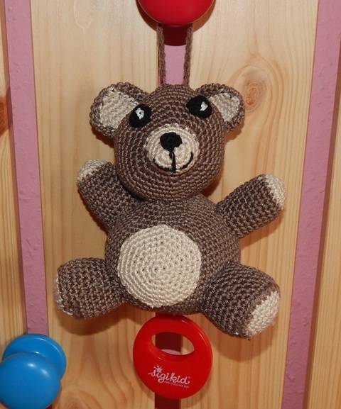 Häkelanleitung Spieluhr "Teddy"