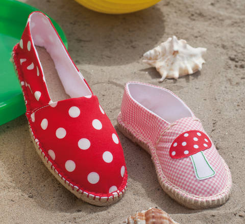 Espadrilles für Mama und Tochter Nähanleitung mit Schnittmuster