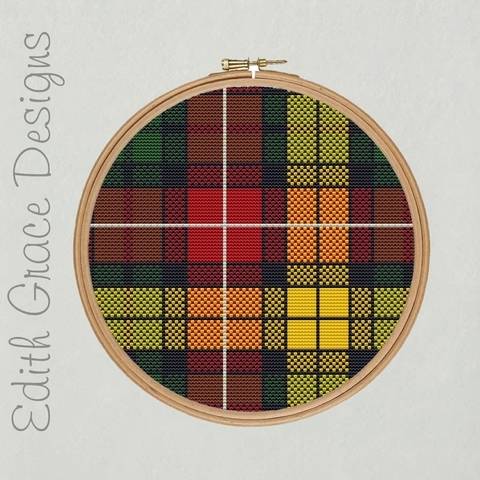 Buchanan Tartan Embroidery Pattern