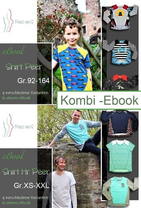 KombieBook Vokuhilashirt Peer & HePeer Schnittmuster und Nähanleitung