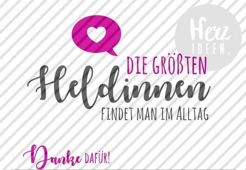 Plotterdatei "Heldinnen" DXF PNG SVG - Herzideen