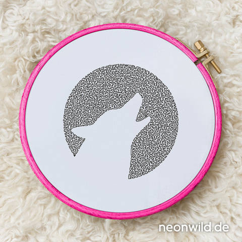 Stickdatei EEE - "Wolf" 10x10