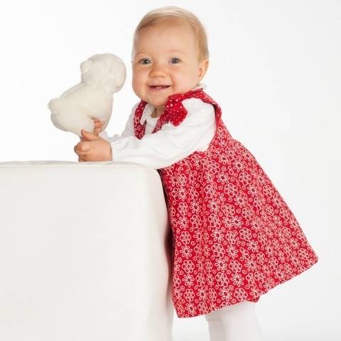 LIPSIA Schnittmuster Babykleid mit Schleifen