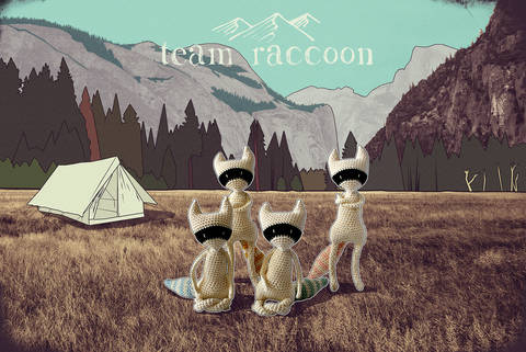 Team raccoon - crochet