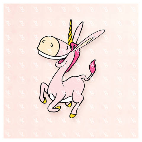 cutting template "unicorn donkey" - svg+dxf