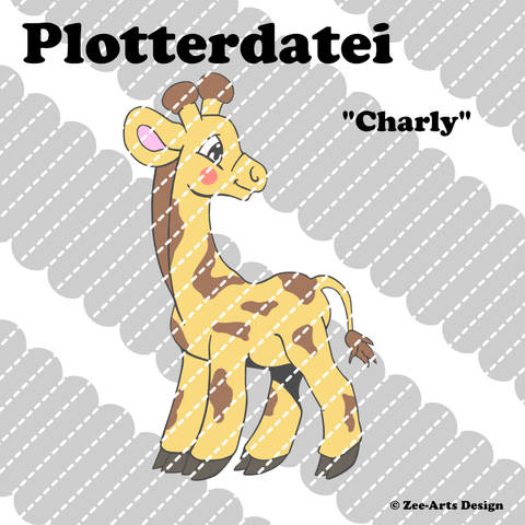 Plotterdatei Charly (Giraffe)