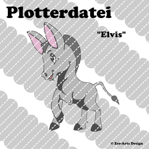 Plotterdatei Elvis (Esel)