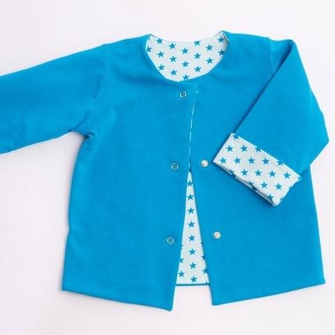 FLAVIO Baby Wende Jacke mit Druckknöpfen