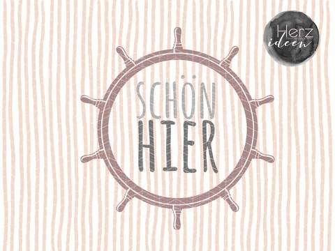 Plotterdatei "Schön hier" DXF PNG SVG - Herzideen