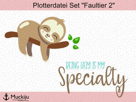 Plotterdatei "Faultier 2"