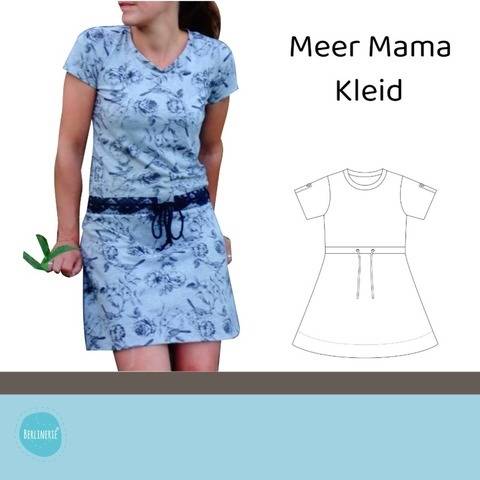 Ebook Meer Mama Kleid Gr. 36-46 + Plotterdateien-SET Anker, Muscheln, Statements