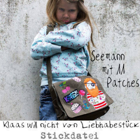 Klaas will nicht - Liebhabestück Stickdatei