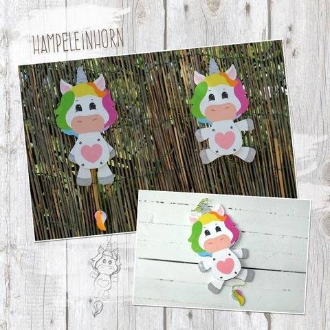 Hampelmärchen "Einhorn" - Bastelanleitung