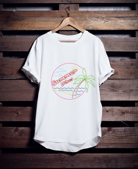 Motif summer day/night - fichier de découpe plotter