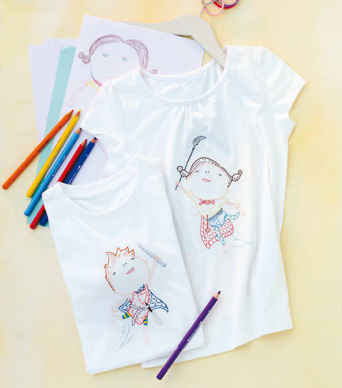 T-Shirts für Alltagssuperhelden Stickanleitung
