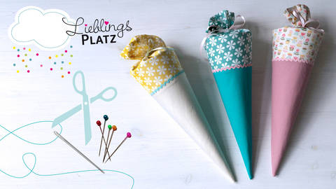 Schültüte 35 cm – Anleitung und Schnitt von "die Knuschels"
