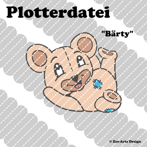 Plotterdatei Bärty (Teddy)