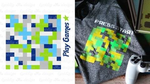 Plotterdatei "Play Games" Tetris