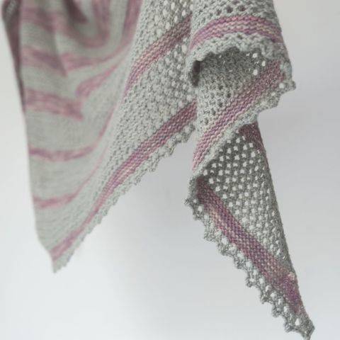 Strickanleitung Dreieckstuch "Desert Rose"
