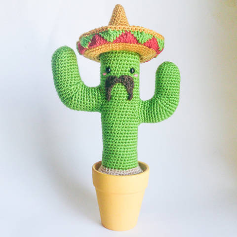 Mexican Cactus - Amigurumi crochet photo-tutorial