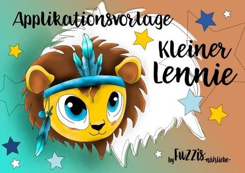 Applikationsvorlage Löwe "Lennie" inkl. Gewerbe-Mini-Lizenz