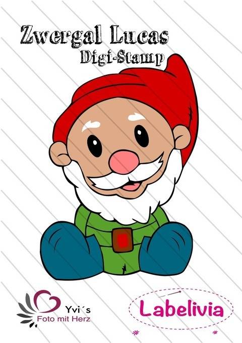 Digi-Stamp Zwergal Lucas und Weihnachtszwergal
