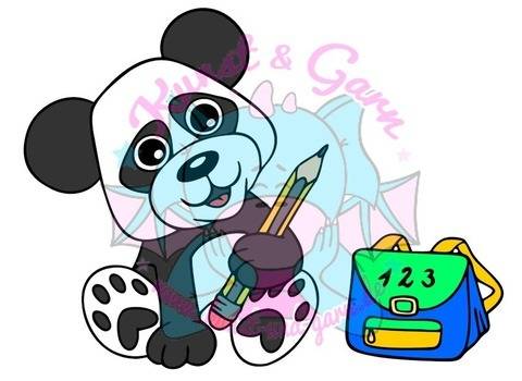 Plotterdatei Kiga Panda Junge