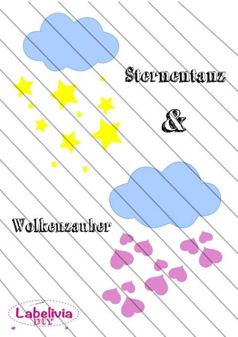 Digi-Stamp Sternentanz und Wolkenzauber