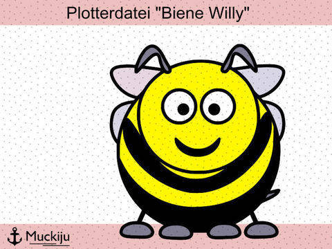 Plotterdatei "Biene Willy"