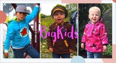 Schlupfjacke Ronia - Schnittmuster BIG KIDS Anorak 117-176