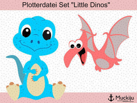 Plotterdatei "Little Dinos"