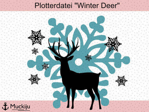 Plotterdatei "Winter Deer"