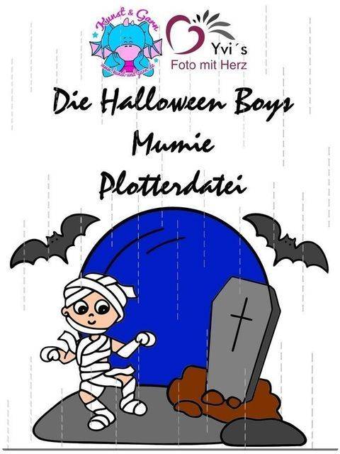 Plotterdatei HalloweenBoys Mumien
