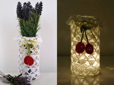 DIY Vase/Windlicht alle Größen Sommertraum Design No.4