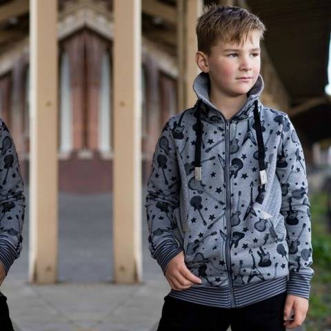 Sweatjacke/Hoodie Teens Schnittmuster Gr. 134-170- NANUC #29