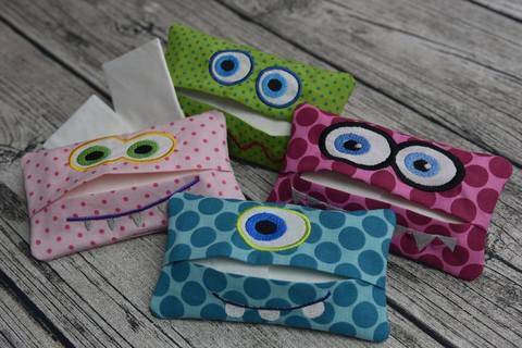 ITH Stickdatei TaTüTa Tasche Taschentücher Monster