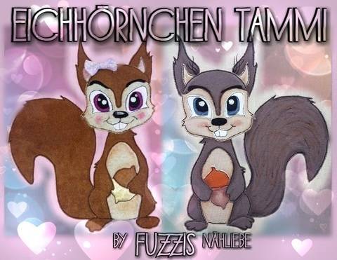 Applikationsvorlage Eichhörnchen "Tammi"