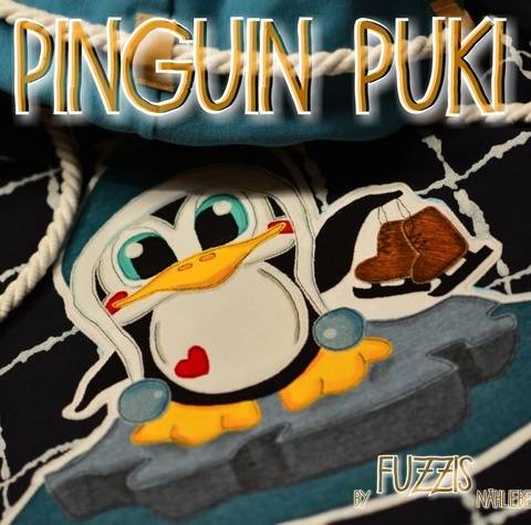 Applikationsvorlage Pinguin "Puki"